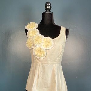 Anthropologie Embroidered Floreat Blouse Size 4